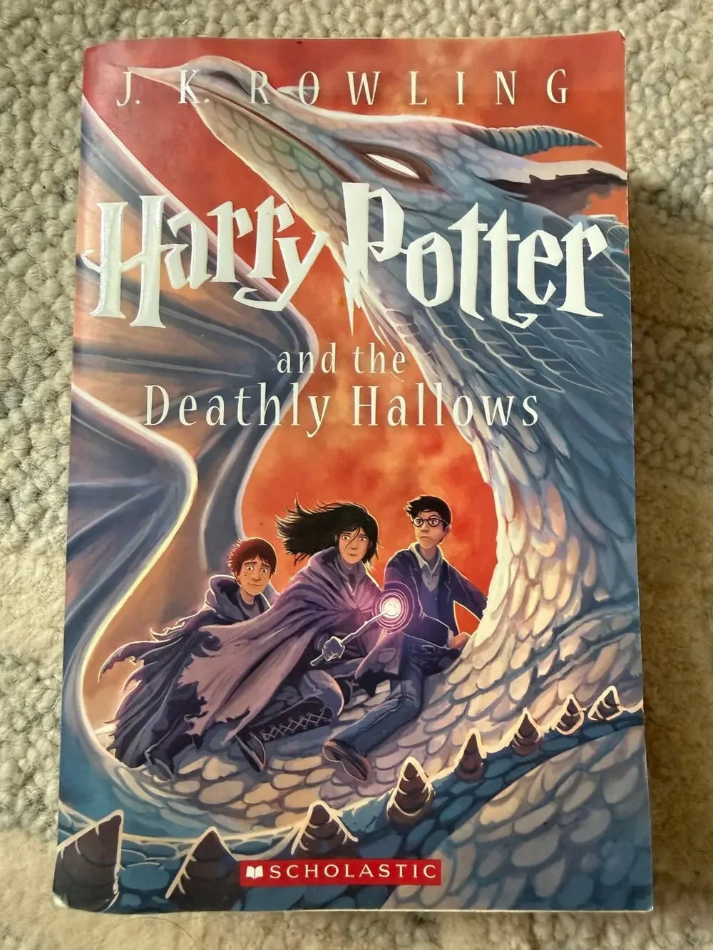 Harry Potter Deathly Hallows Paperback Kazu Kibuishi Cover Scholastic Book 7